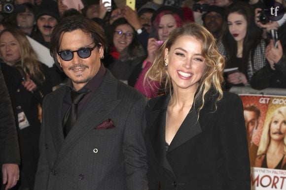 Amber heard et Johnny Depp à Londres en janvier 2015