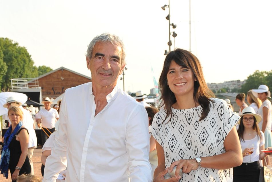 Raymond Domenech et sa compagne Estelle Denis le 2 juillet dernier