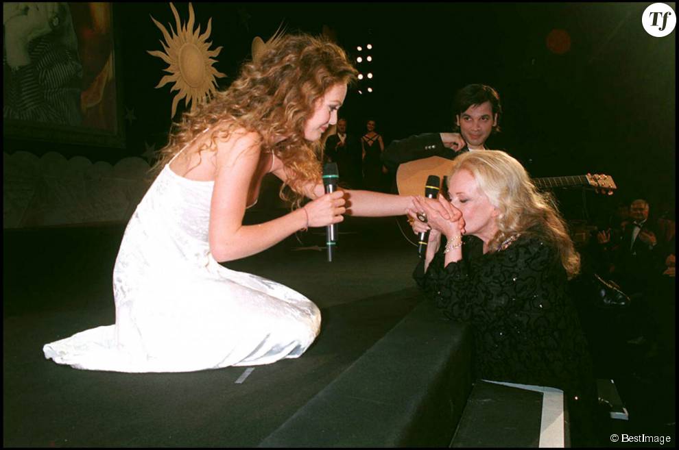 Vanessa paradis et Jeanne moreau au Festival de Cannes en 1995