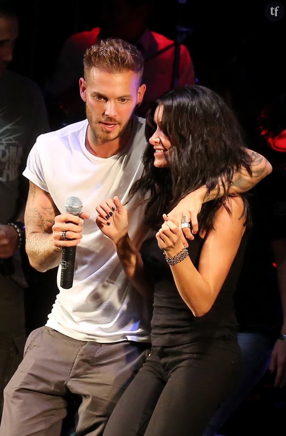 M. Pokora et Jenifer Bartoli Lyon le 13 octobre 2012 6 eme edition du foot-concert au profit de l' association Huntington Avenir qui lutte en faveur des malades et de leur famille 