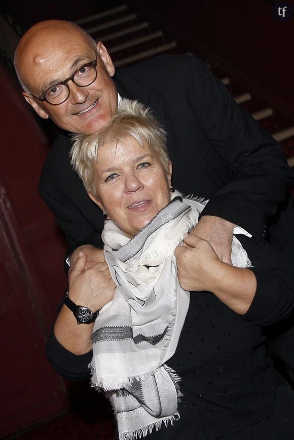 Mimie Mathy et son mari Benoist Gérard - portrait à Paris le 7 mars 2015 