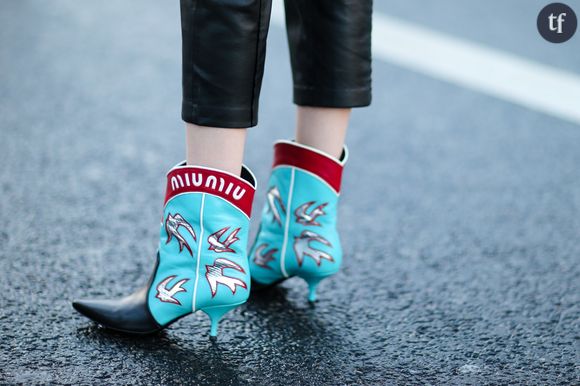 Bottines cone heels Miu Miu Paris Fashion Week automne - hiver 2017/2018