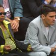 Laura Flessel et son mari Denis Colovis en 2001 à Roland Garros