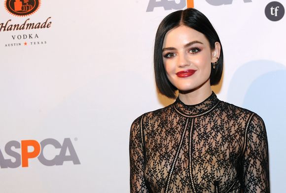 Lucy Hale et son carré court et lisse