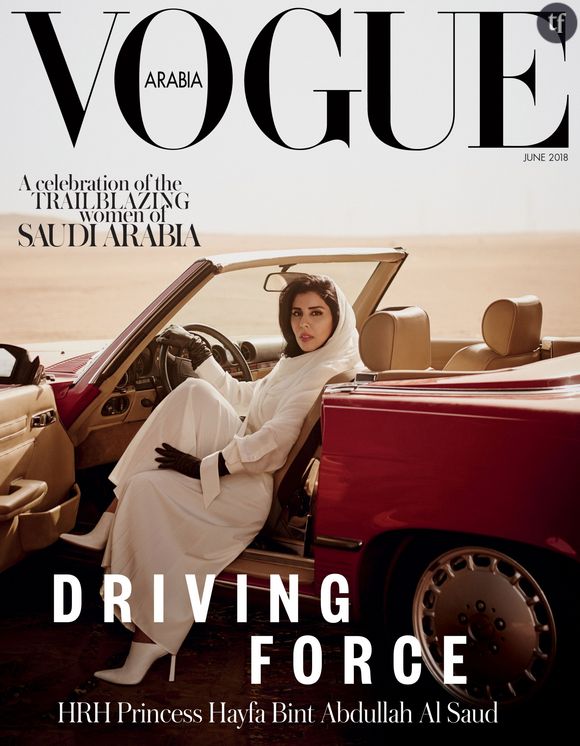 La couverture originale de Vogue Arabia de juin sur le droit des Saoudiennes à conduire