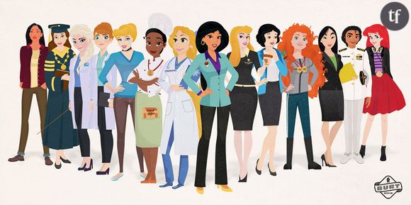 Les princesses Disney revisitées ont de vrais métiers