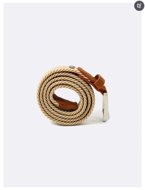 Ceinture tressée en polyester Pour Homme Faguo