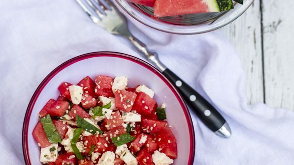 La recette de la salade de pastèque et de radis