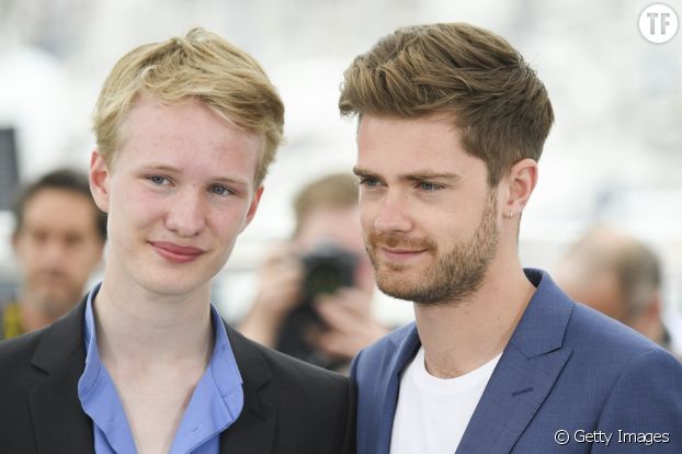 Victor Polster et Lukas Dhont au festival de Cannes 2018 pour le film "Girl"