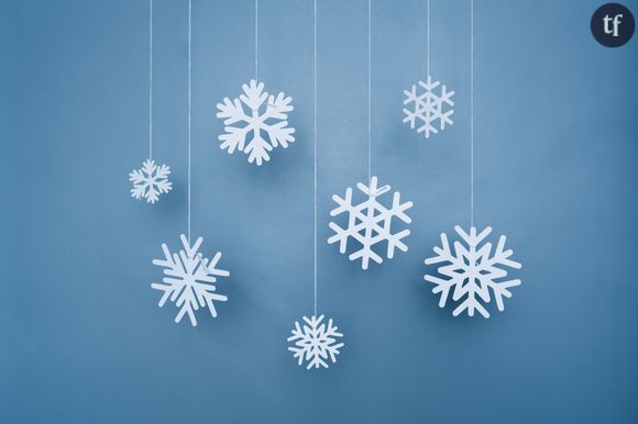 Flocon de neige pour décorer le sapin de Noël