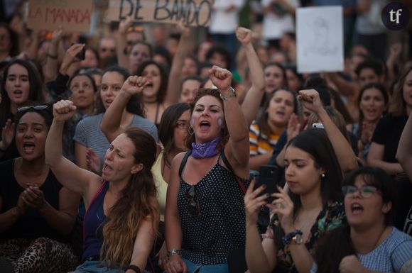 Manifestation en Espagne contre la libération de la Manada en juin 2018