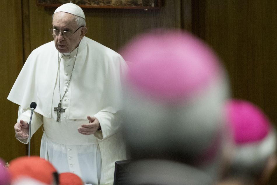 Le Pape le 23 février dernier au sommet contre les abus sexuelles sur mineur·es
