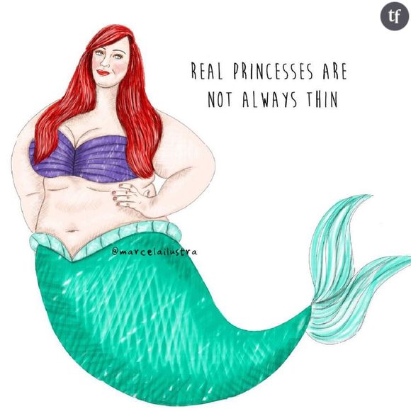 Sur Instagram, Marcela Sabia réécrit les princesses Disney façon body positive.