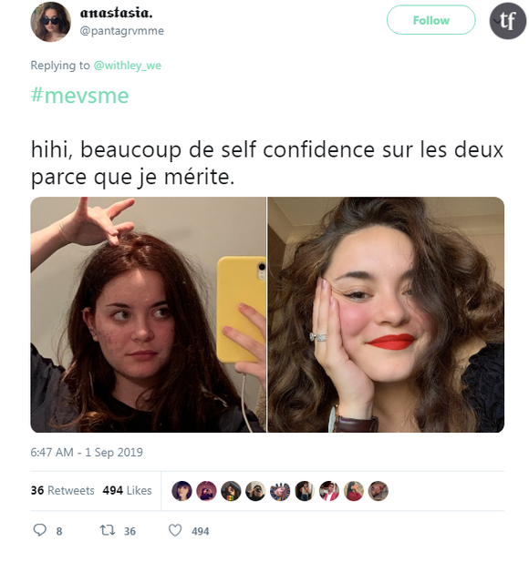 Au naturel vs maquillée.