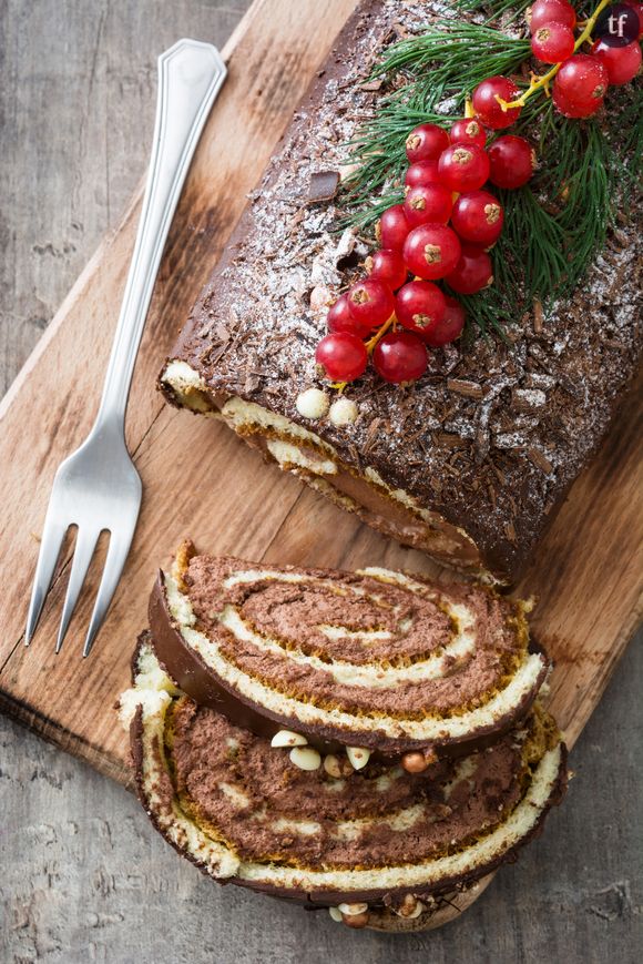 Recette de la bûche de Noël vegan au chocolat