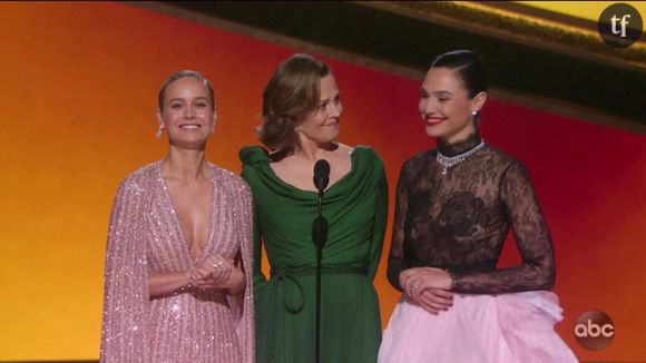 Brie Larson, Sigourney Weaver et Gal Gadot aux Oscars 2020