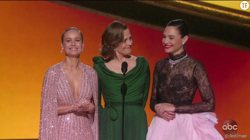 Brie Larson, Sigourney Weaver et Gal Gadot aux Oscars 2020