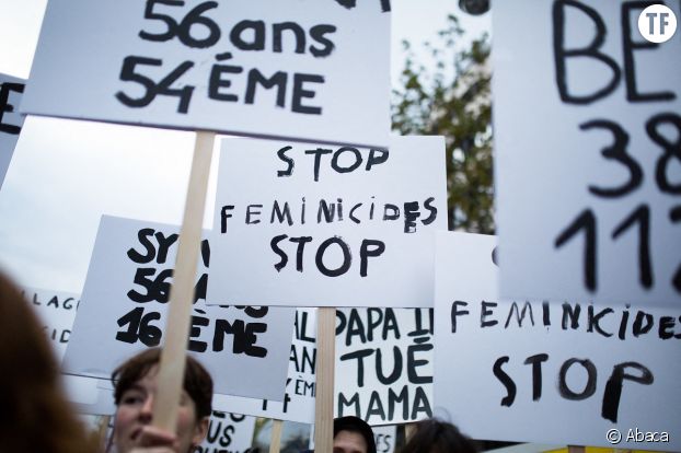 A Paris, une marche contre les féminicides.