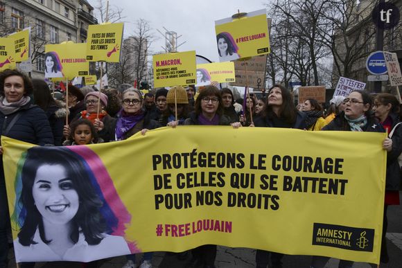 Le 8 mars 2020, nombreuses militantes se rassemblent pour demander sa libération.