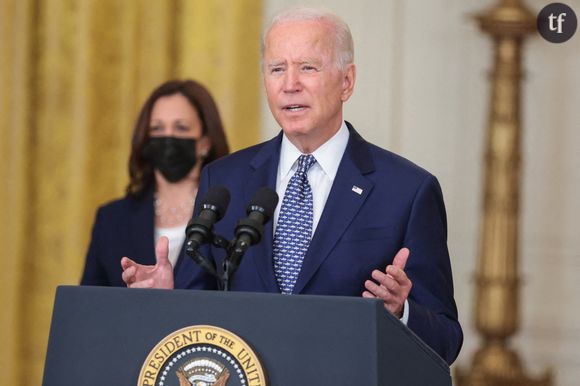 La vice-présidente Kamala Harris et le président Joe Biden le 10 août 2021 à la Maison Blanche