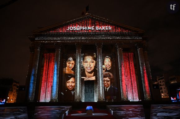 Joséphine Baker sur la façade du Panthéon le 30 novembre 2021