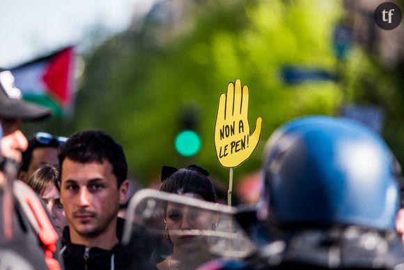 Manifestation contre l'extrême droite à Paris le 16 avril 2022