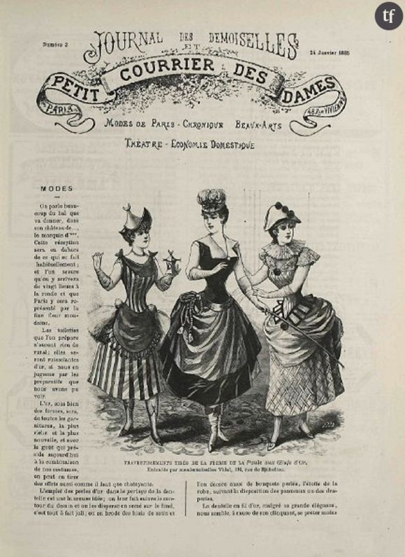 Gravure du Journal des demoiselles, XIXe siècle