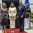 Joe Biden et Dr Jill Biden aux côté de la Première dame d'Ukraine Olena Zelenska à Washington le 19 juillet 2022 