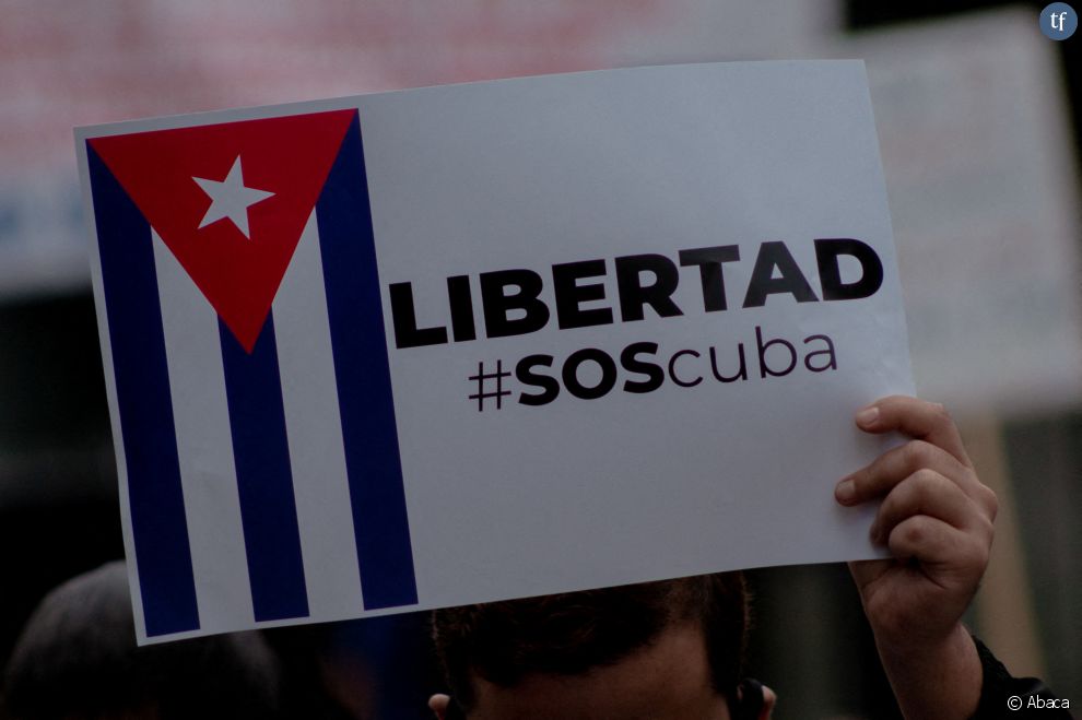 Manifestation anti-régime cubain, en juillet 2021