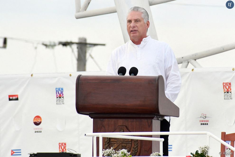 Le président cubain Miguel Diaz-Canel