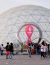 L'horloge du compte à rebours de 100 jours pour la phase finale de la Coupe du monde de la FIFA 2022 à Doha, au Qatar