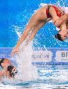  La natation artistique aux championnats d'Europe de natation à Rome le 13 août 2022.  