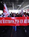 Manifestation contre le projet de réforme des retraites à Nice, France, le 7 février 2023. Le projet de loi prévoit de repousser l'âge de départ à la retraite à 64 ans. © Norbert Scanella /Panoramic/Bestimage   
