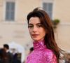 Anne Hathaway - Les célébrités arrivent au défilé de mode Haute-Couture automne-hiver 2022-2023 "Valentino" sur les marches espagnoles à Rome, Italie, le 8 juillet 2022. © ANSA/Zuma Press/Bestimage 