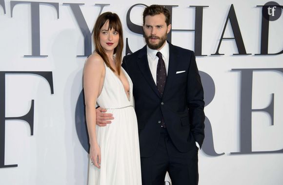 Dakota Johnson et Jamie Dornan, alias Anastasia Steele et Christian Grey dans "50 Shades of Grey"