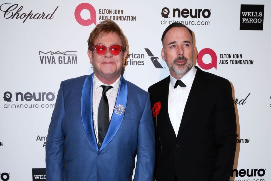 Elton John et son époux David Furnish