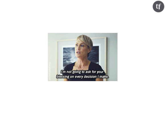 Claire Underwood dans la série "House of cards"