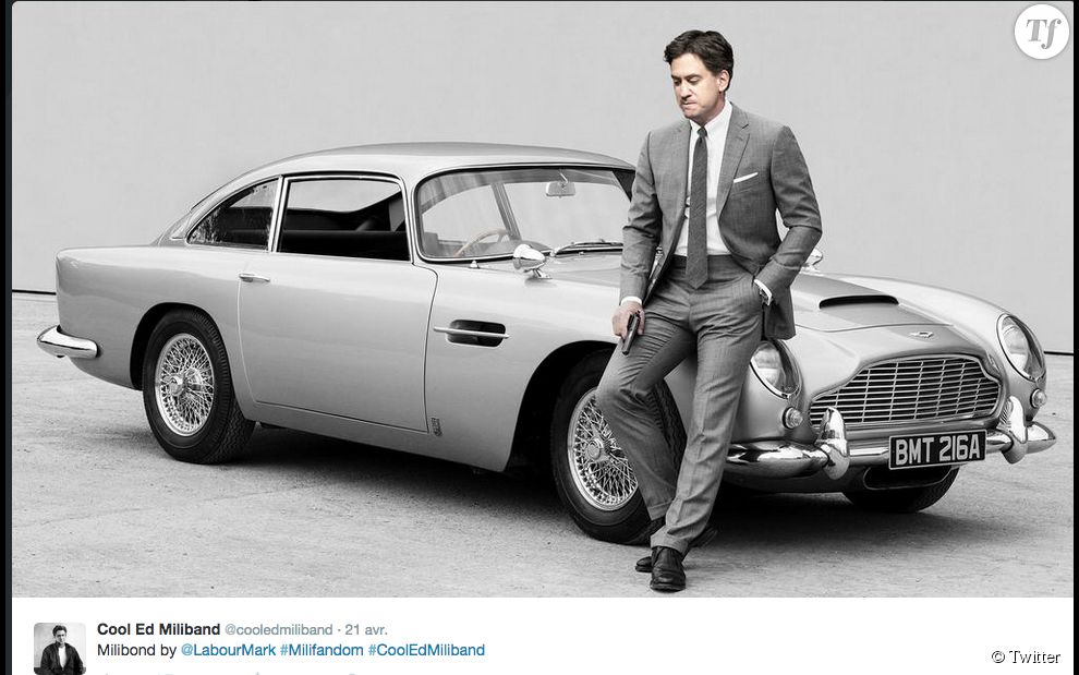 Ed Miliband ici revisité en 007.