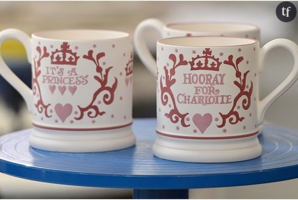 Tasse Emma Bridgewater "Hooray for Charlotte" pour célébrer la naissance de la princesse.