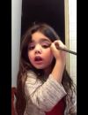 Le tutoriel "maquillage de Saint-Valentin" de Danna Gomez, 5 ans.
