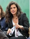 Noura El Swekh assite au match de Jo-Wilfried Tsonga contre Roger Federer à Monte Carlo en avril 2014.