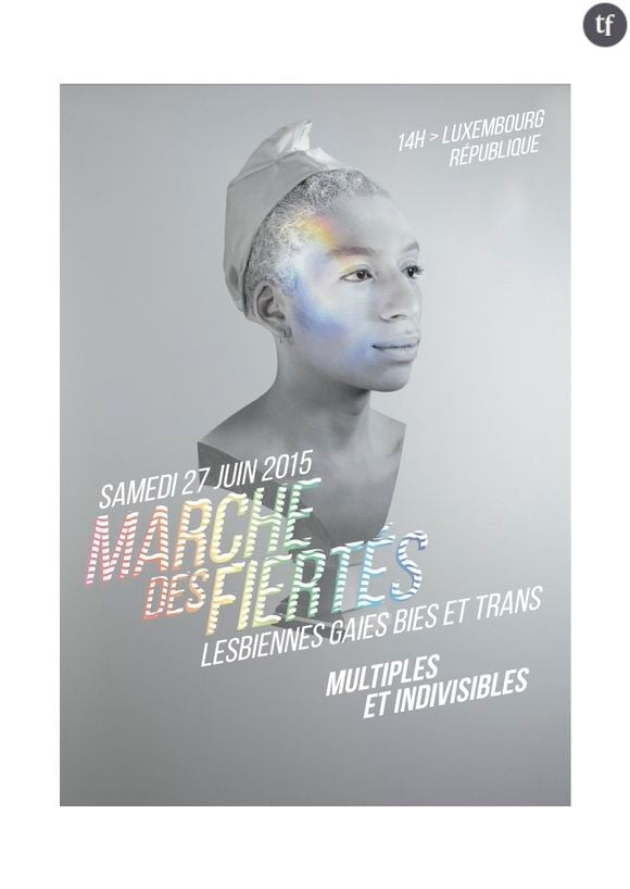 L'affiche officielle de la Gay Pride de Paris prévue le 27 juin 2015.