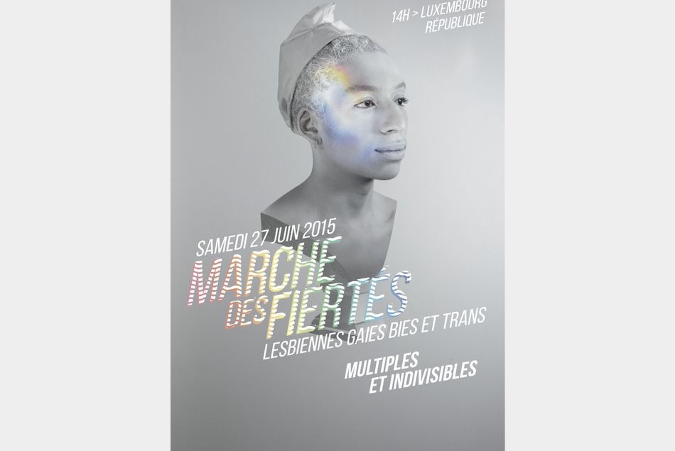 L'affiche officielle de la Gay Pride de Paris prévue le 27 juin 2015.