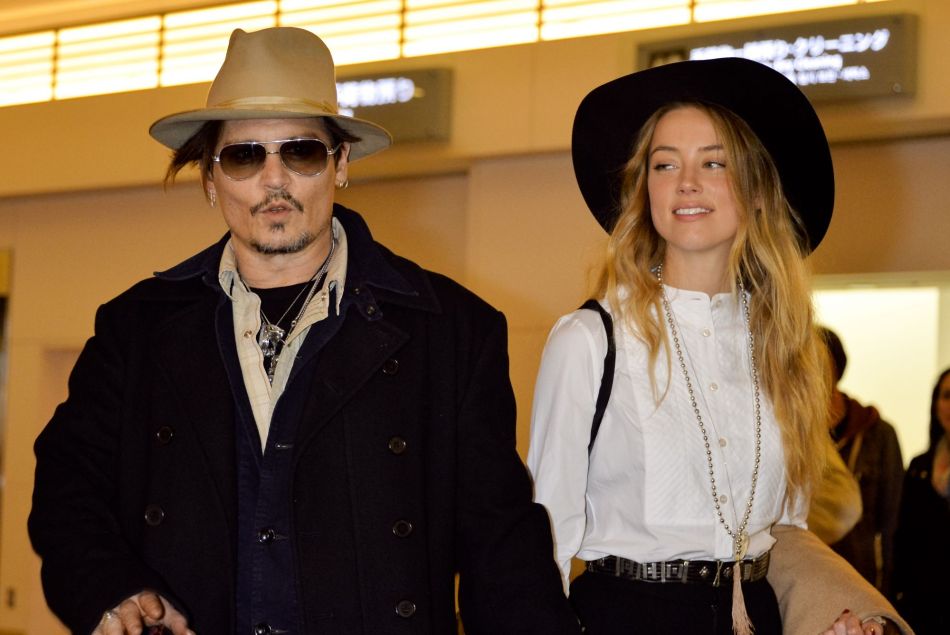 Johnny Depp et sa nouvelle compagne, Amber Heard.