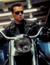 Arnold Schwarzenegger et sa grosse moto dans Terminator 2