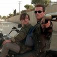 Arnold Schwarzenegger et Edward Furlong dans Terminator 2