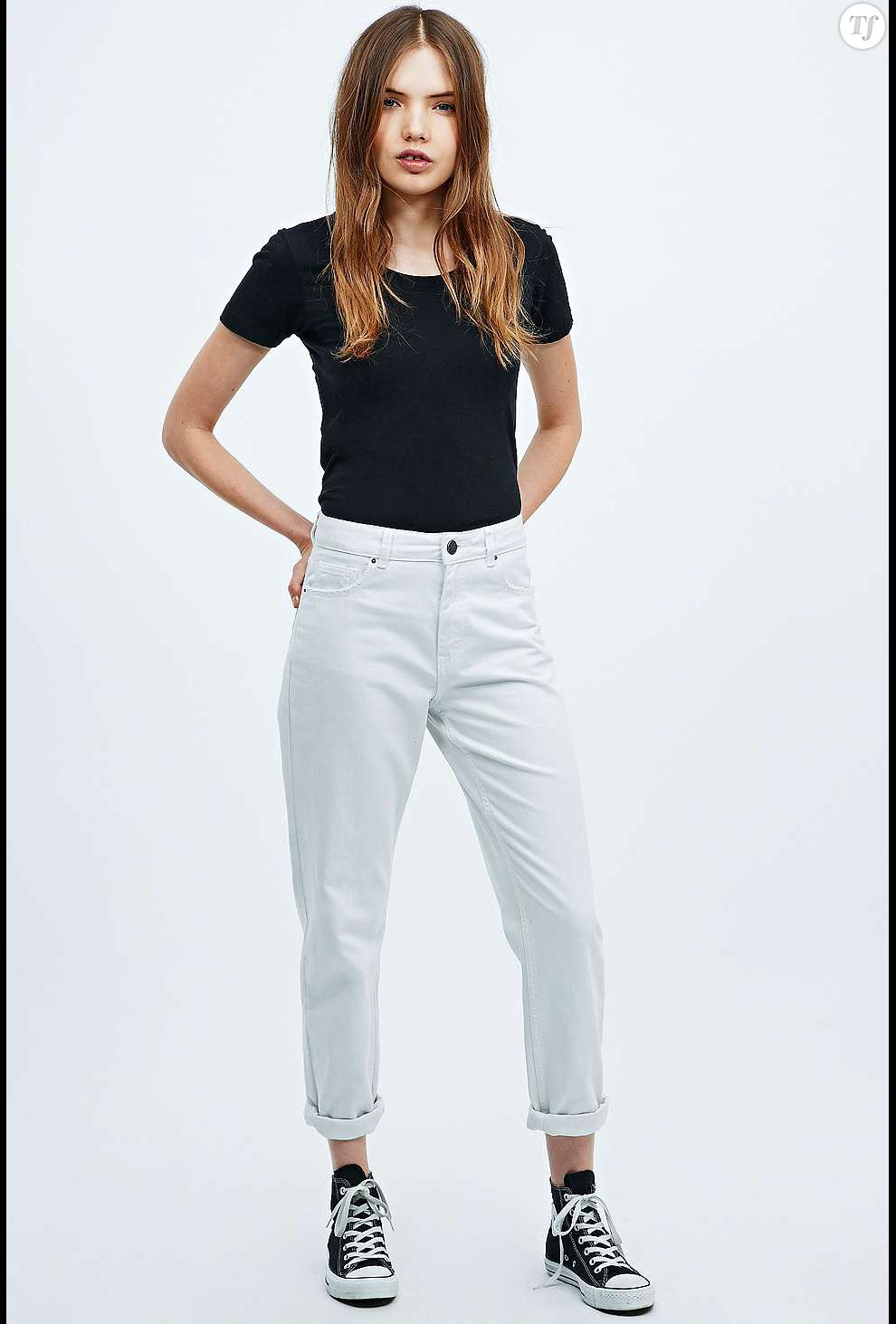  Mom jean blanc Urban Outfitters 