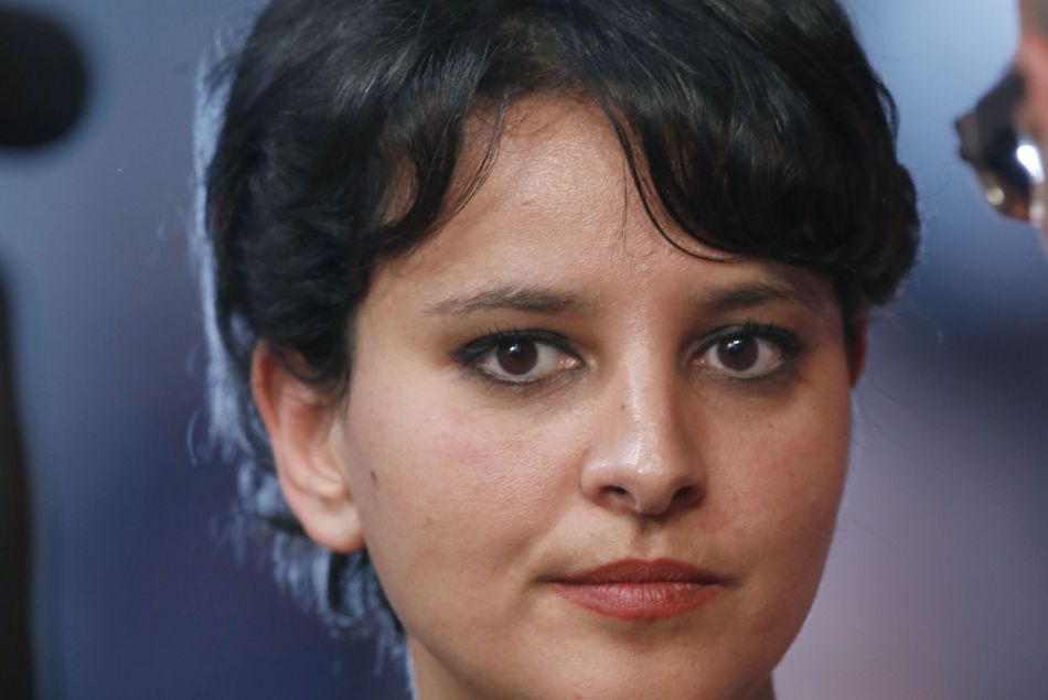 Najat Vallaud Belkacem lors du 77ème congrès du Parti Socialiste au Parc des Expositions de Poitiers, le 6 juin 2015. 