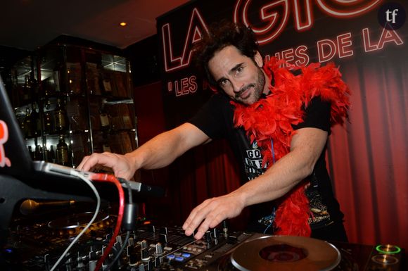 Florent Peyre mixe au restaurant la Gioia à Paris le 11 février 2015