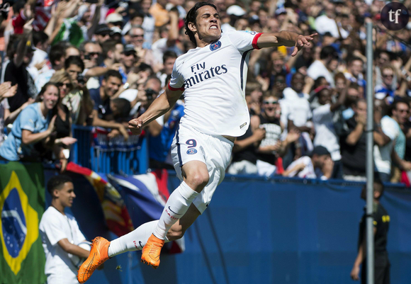 Edinson Cavani, à la pointe de l'attaque parisienne.